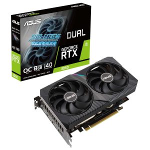 ASUS DUAL GeForce RTX 3050 O8G (LHR) carte graphique pc gamer prix maroc