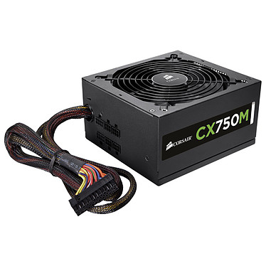 Corsair CX750M Alimentation PC (Semi-Modulaire, 80 PLUS Bronze, 750 Watt,  EU) Noir CP-9020061-EU – Materiel Maroc (Pc)