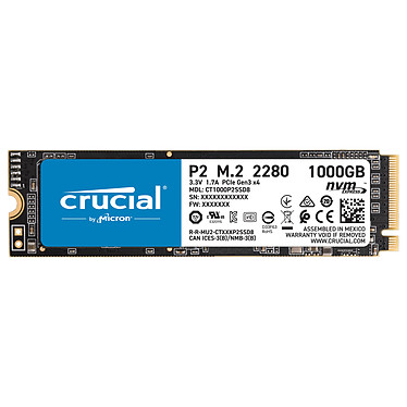 Crucial P2 M.2 PCIe NVMe 1To Stockage Pc Gamer Prix Maroc