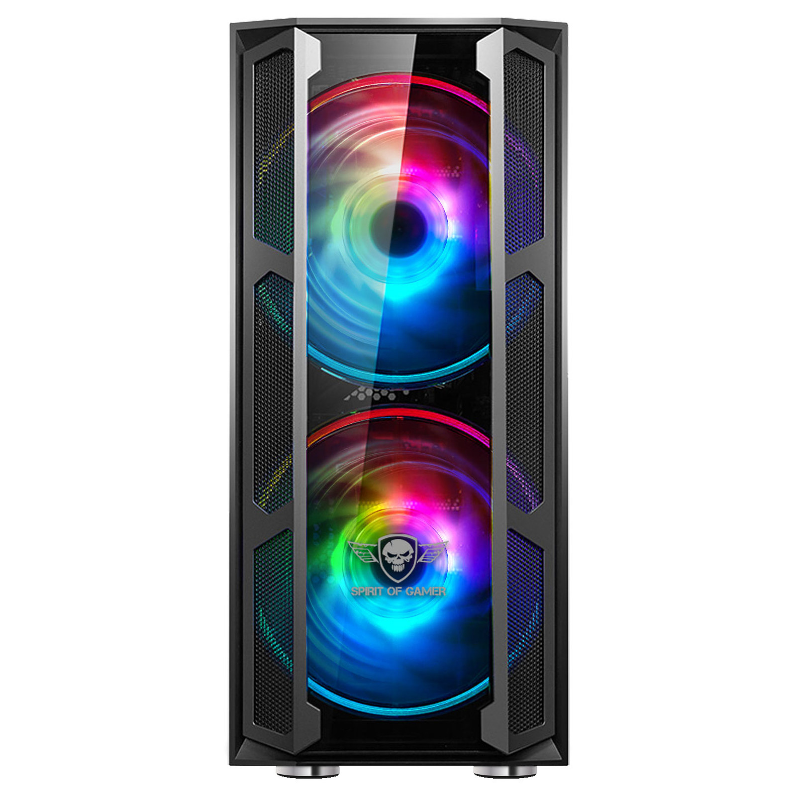 SPIRIT OF GAMER - Boitier PC Gamer RGB Ghost One - Façade et Paroi