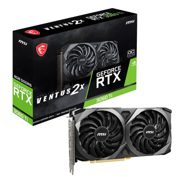 MSI Carte Graphique GeForce RTX 3060 Ti VENTUS 2X carte graphique pc gamer prix maroc