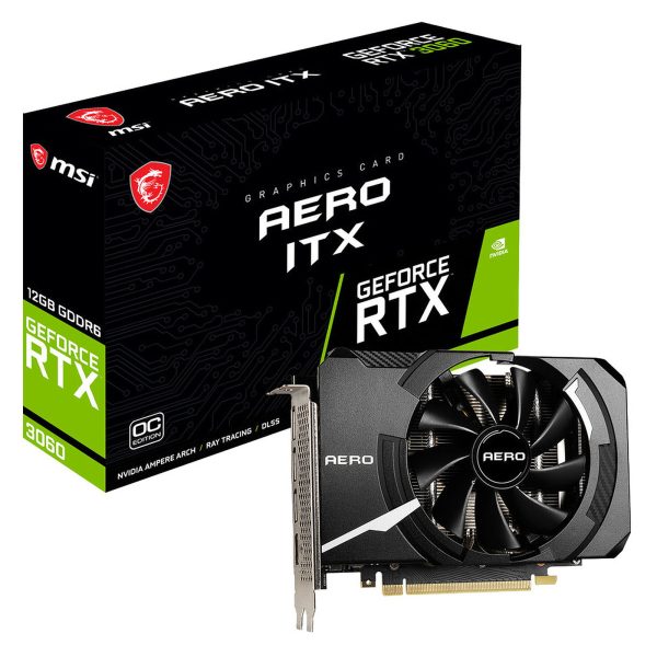 MSI GeForce RTX 3060 AERO ITX 12G OC LHR CARTE GRAPHIQUE PC GAMER PRIX MAROC