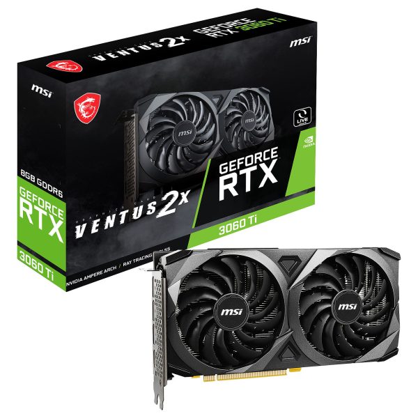 MSI GeForce RTX 3060 Ti VENTUS 2X 8G V1 LHR carte graphique pc gamer prix maroc