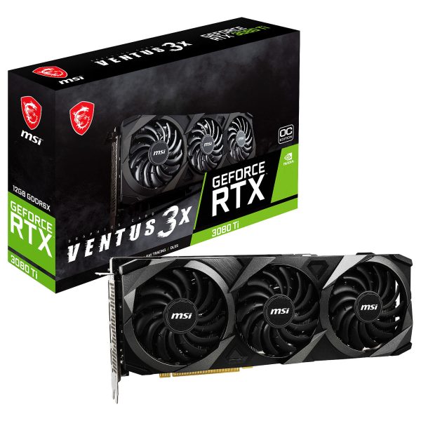 MSI GeForce RTX 3080 Ti VENTUS 3X 12G OC LHR Carte Graphique Prix Maroc pc gamer