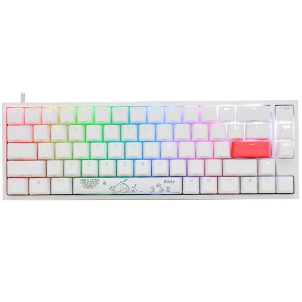 Ducky Channel One 2 SF RGB Blanc (Cherry MX RGB Blue) clavier pc gamer prix maroc