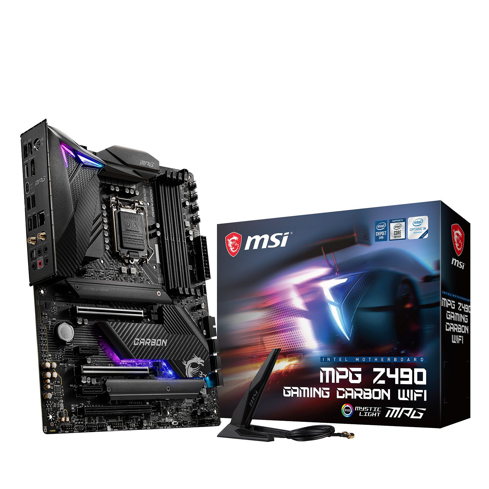 MSI MPG Z490 GAMING CARBON WIFI - Pc gamer maroc