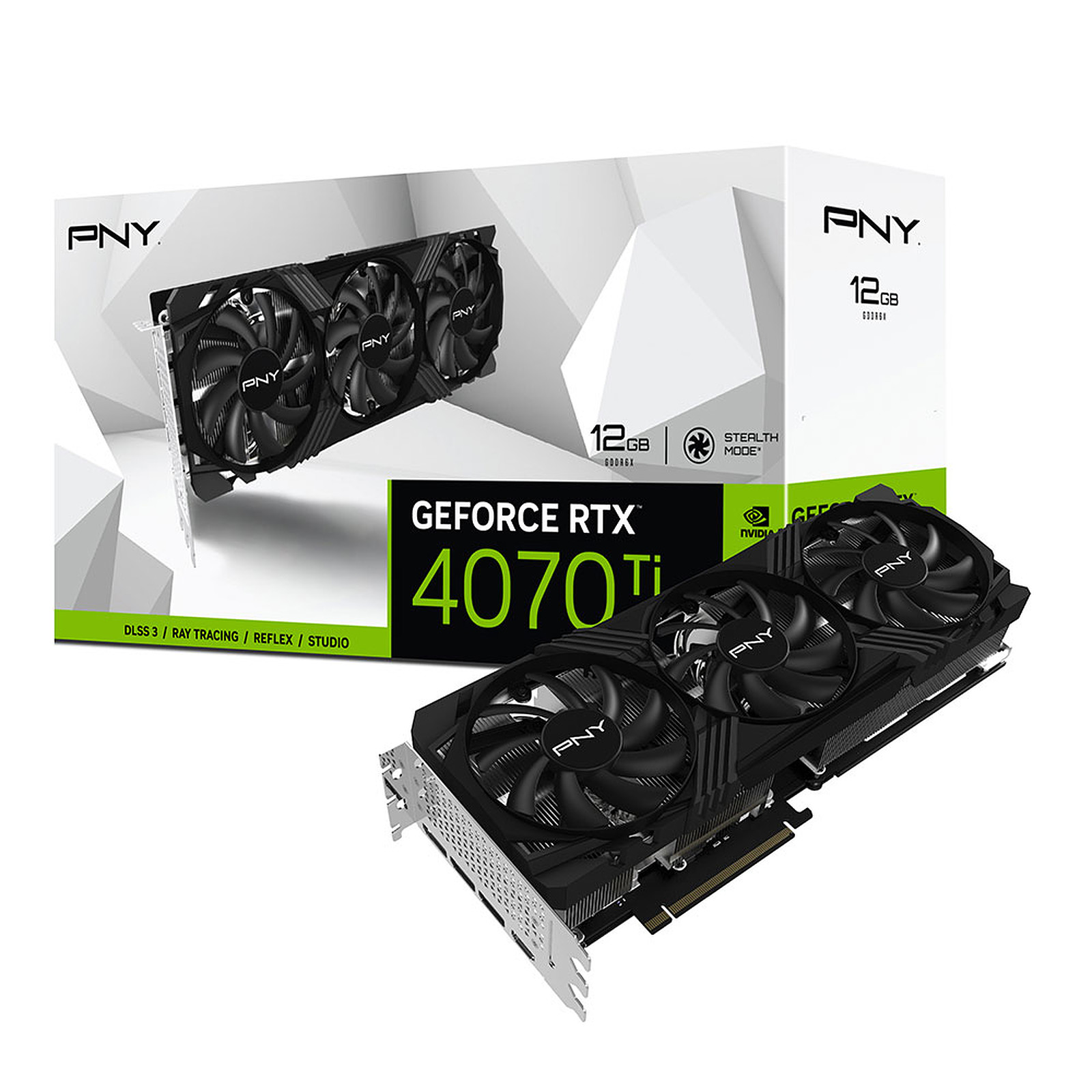 PNY GeForce RTX 4070 Ti 12GB VERTO Triple Fan - Pc gamer maroc